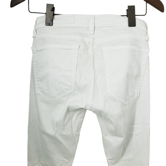 Rag & Bone White Jeans Ankle Dre Ripped Women's Size 25 - Picture 6 of 13